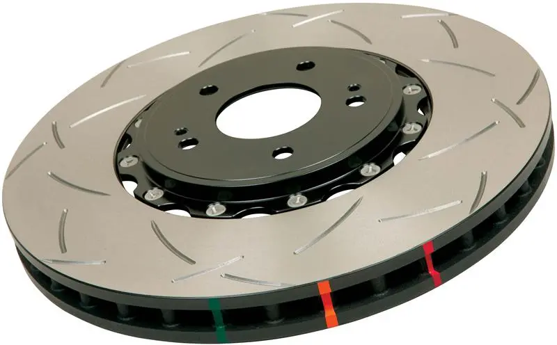 Dba 05-12 Corvette C6 W/Z06 Pkg Front Slotted 5000 Series 2 Piece Rotor Assembled W/ Black Hat 2