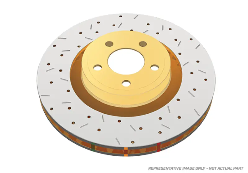 Dba 93-98 Supra Turbo Front Drilled & Slotted 4000 Series Rotor 1