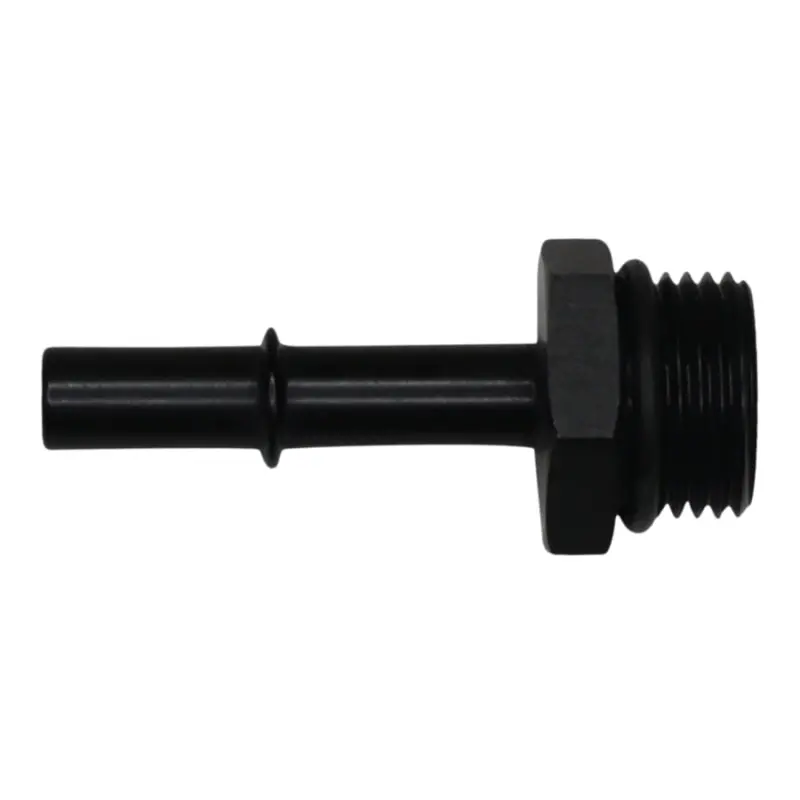 Deatschwerks 10An Orb Male To 3/8In Male Efi Quick Connect Adapter - Anodized Matte Black 2