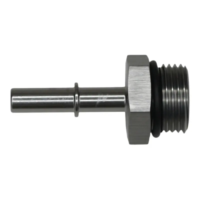 Deatschwerks 10An Orb Male To 5/16In Male Efi Quick Connect Adapter - Anodized Dw Titanium 2