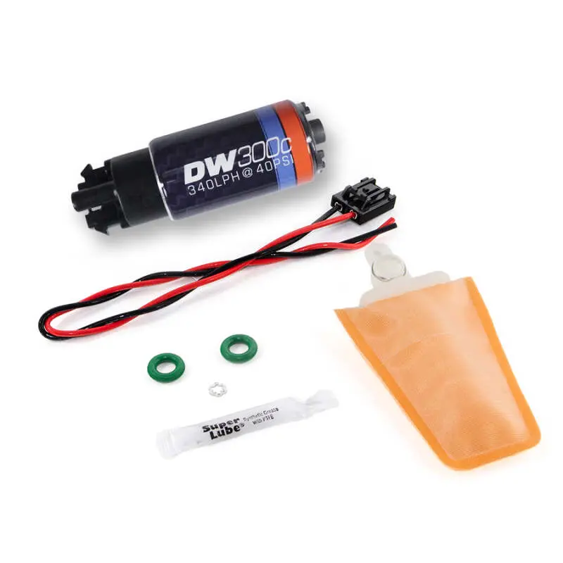 Deatschwerks 340Lph Dw300c Compact Fuel Pump W/ 04+ Lotus Elise/Exige Set Up Kit (W/ Mounting Clips) 1