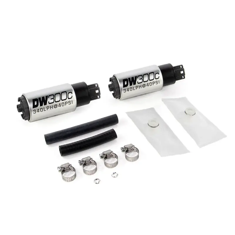 Deatschwerks 340Lph Dw300c Compact Fuel Pump W/ 99-04 Ford Lightning Set Up Kit (W/O Mounting Clips) 1