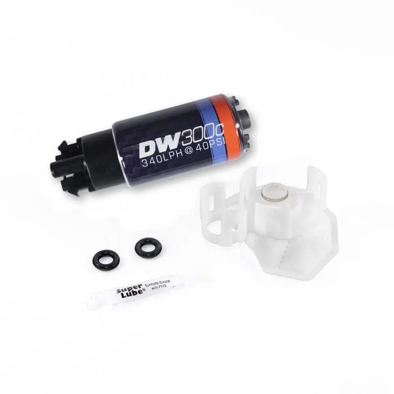 Deatschwerks 340Lph Dw300c Compact Fuel Pump W/Install Kit 08-15 Mitsubishi Evo X (W/O Clips) 2