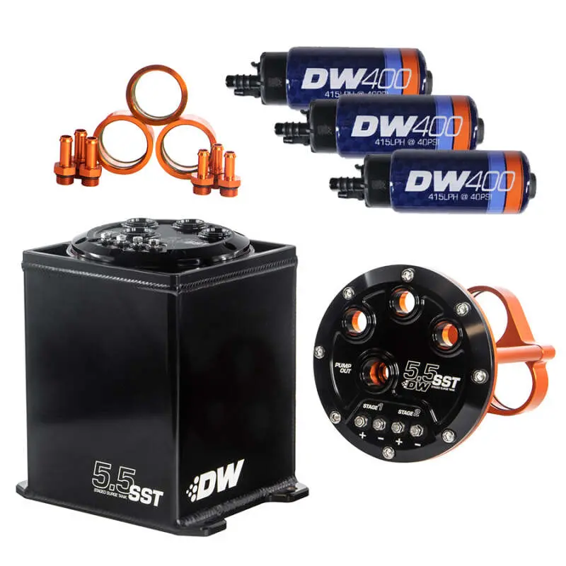 Deatschwerks 5.5L Modular Surge Tank Includes 3 Dw400 Fuel Pumps 2