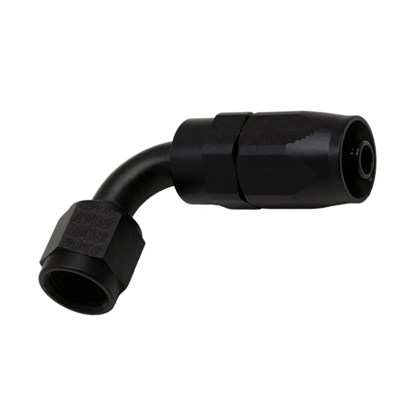 Deatschwerks 6An Female Swivel 90-Degree Hose End Cpe - Anodized Matte Black 1