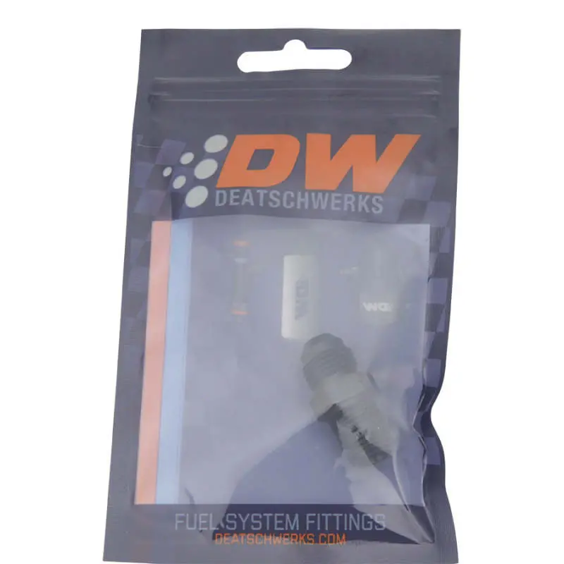 Deatschwerks 6An Male Flare To 1/4In Male Npt Adapter - Anodized Matte Black 2