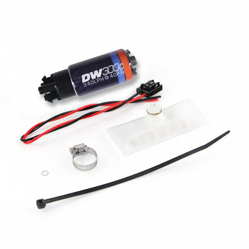 Deatschwerks 88-91 Bmw 325I Dw300c 340 Lph Compact Fuel Pump W/ Install Kit (W/O Mounting Clips) 1