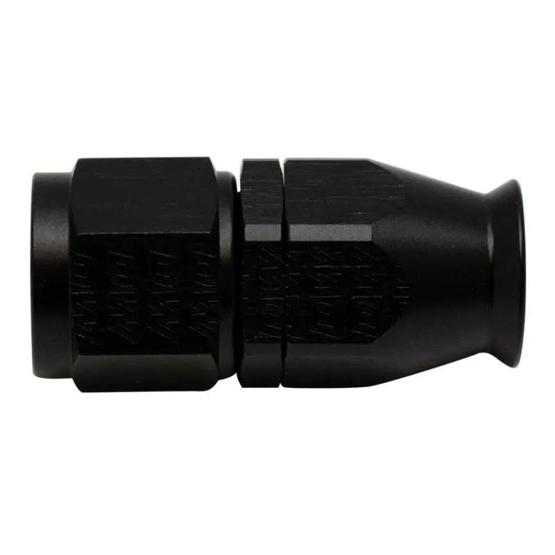 Deatschwerks 8An Female Swivel Straight Hose End Ptfe (Incl 1 Olive Insert) - Anodized Matte Black 1