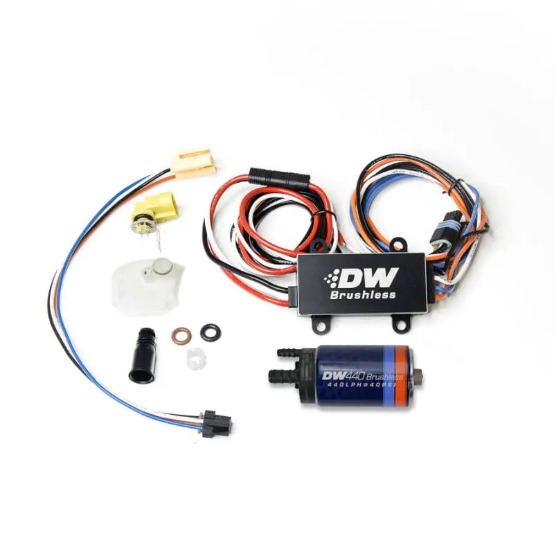 Deatschwerks Dw440 440Lph Brushless Fuel Pump Single/Dual Controller W/ Install Kit 08-14 Subaru Wrx 1