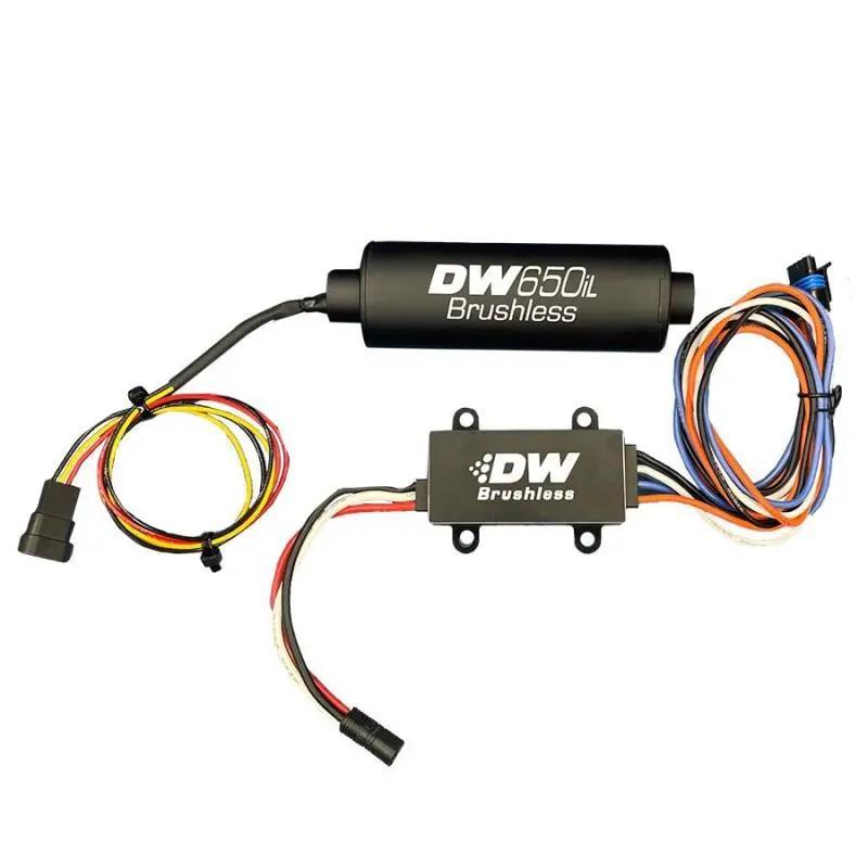 Deatschwerks Dw650il Series 650Lph In-Line External Fuel Pump W/ Single/Dual-Speed Controller 1