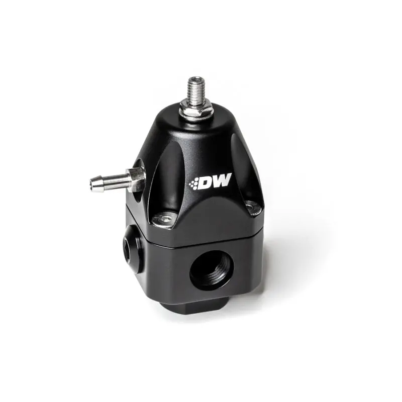 Deatschwerks Dwr1000c Adjustable Fuel Pressure Regulator Dual 6An Inlet And 6An Outlet - Black 1