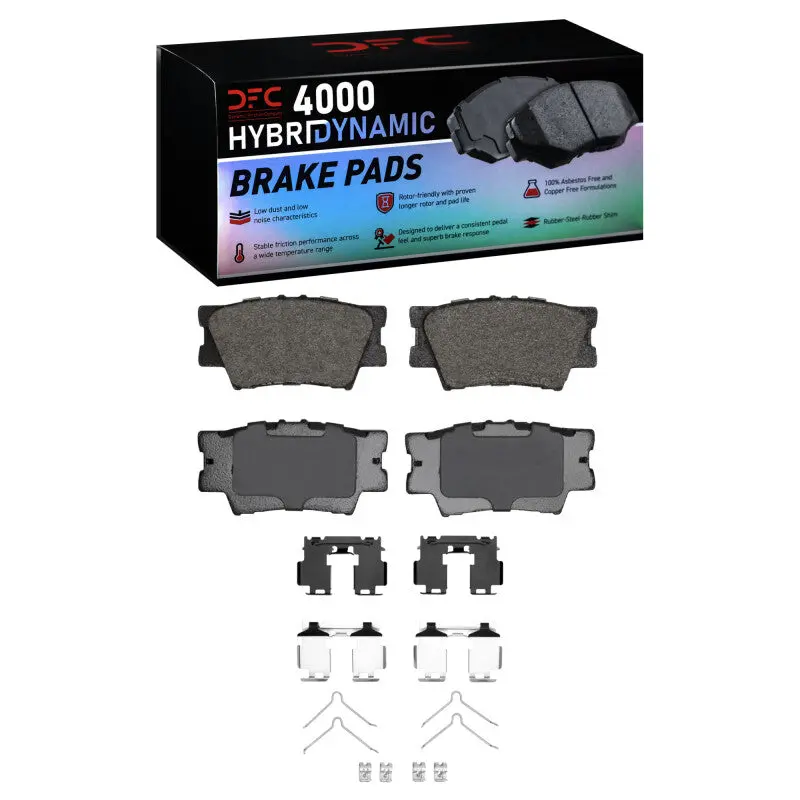 Dfc 06-18 Lexus Hs250h Rear 4000 Hybridynamic Brake Pads And Hardware Kit 1