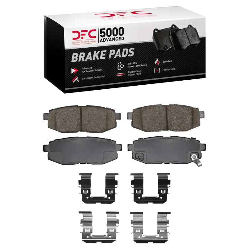 Dfc 06-25 Scion Fr-S Rear 5000 Advanced Ceramic Brake Pads And Hardware Kit 1