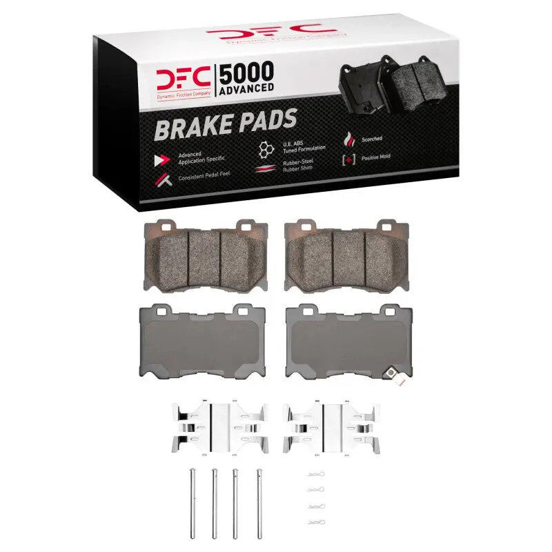 Dfc 08-25 Infiniti M35h Front 5000 Advanced Ceramic Brake Pads And Hardware Kit 1