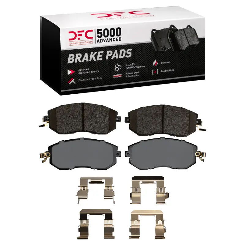 Dfc 10-20 Scion Fr-S Front 5000 Advanced Ceramic Brake Pads And Hardware Kit 1