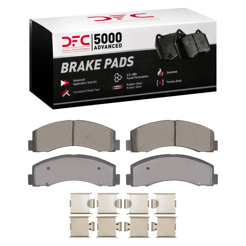 Dfc 10-21 Ford F-150 Rwd Front 5000 Advanced Ceramic Brake Pads And Hardware Kit 1