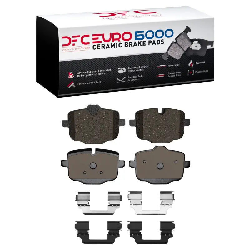 Dfc 11-19 Bmw 650I Xdrive Rear Euro 5000 Ceramic Brake Pads And Hardware Kit 1