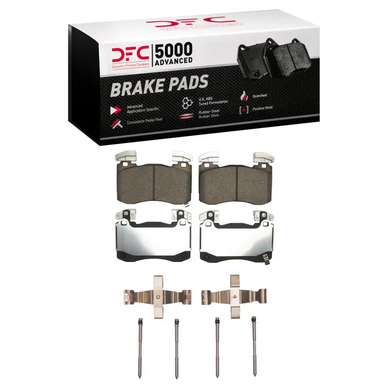 Dfc 18-25 Genesis G70 Front 5000 Advanced Ceramic Brake Pads And Hardware Kit 1