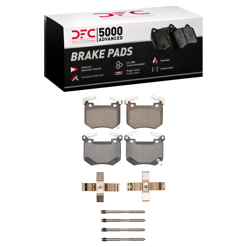 Dfc 18-25 Genesis G70 Rear 5000 Advanced Ceramic Brake Pads And Hardware Kit 1