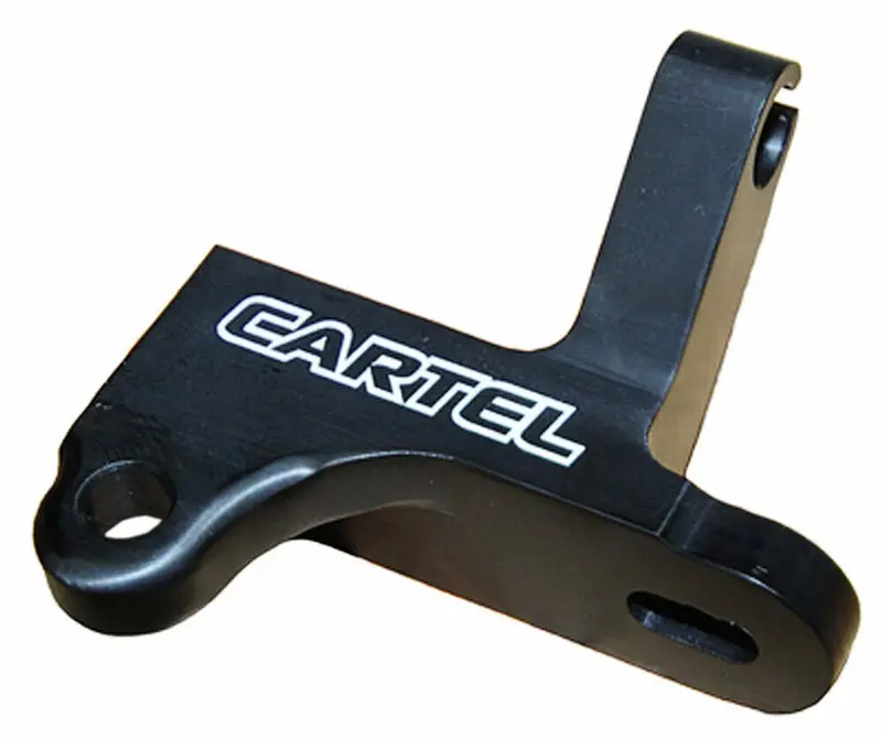 Drag Cartel Throttle Bracket Kit 8620 Billet Anod Blk&Dc Logo " For Kinsler Itb 1