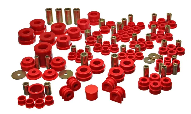 Energy Suspension 02-09 Nissan 350Z / 03-07 Infiniti G35 Coupe Red Hyper-Flex Master Bushing Set 1