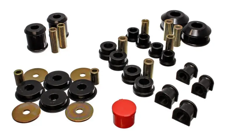 Energy Suspension 03-05 Mitsubishi Lancer Evo 8 Black Hyper-Flex Master Bushing Set 1