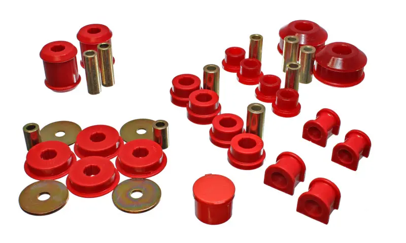 Energy Suspension 03-05 Mitsubishi Lancer Evo 8 Red Hyper-Flex Master Bushing Set 2