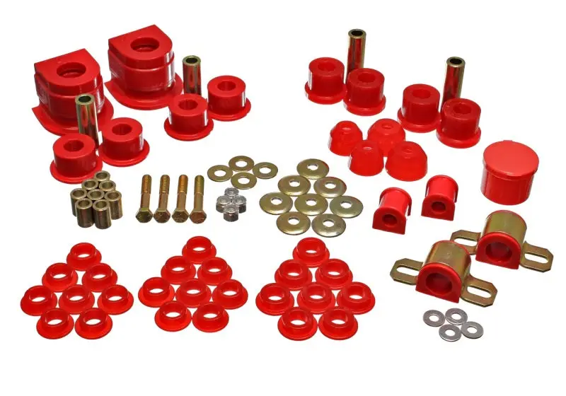 Energy Suspension 86-91 Mazda Rx7 Red Hyper-Flex Master Bushing Set 1