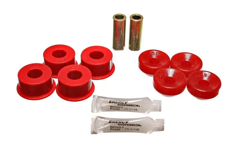Energy Suspension 90-97 Honda Accord/Odyssey / 92-01 Prelude Red Front Shock Upper And Lower Bushing 1