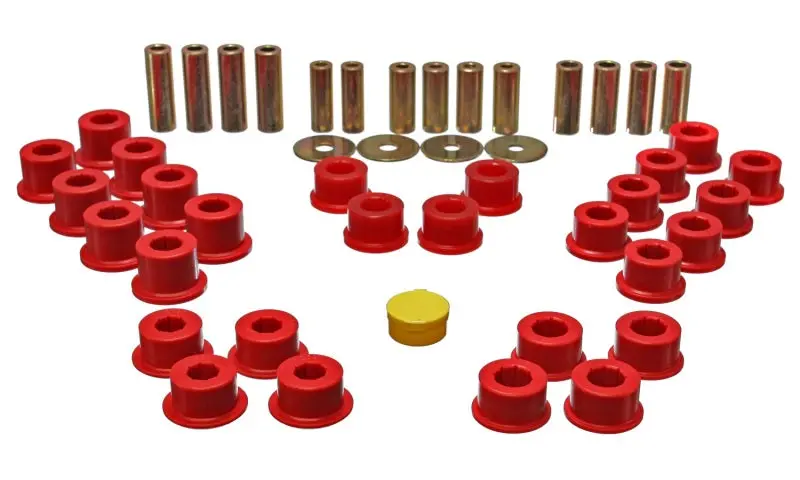 Energy Suspension 90-97 Mazda Miata Red Rear Control Arm Bushing Set 1