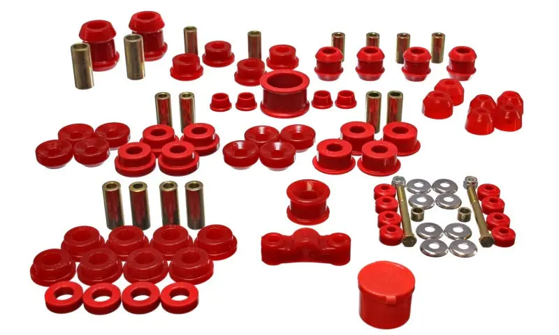 Energy Suspension 94-01 Acura Integra (Except Type R) Red Hyper-Flex Master Bushing Set 1