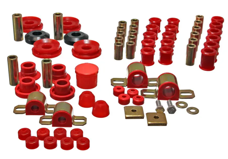 Energy Suspension 95-98 Nissan 240Sx (S14) Red Hyper-Flex Master Bushing Set 1