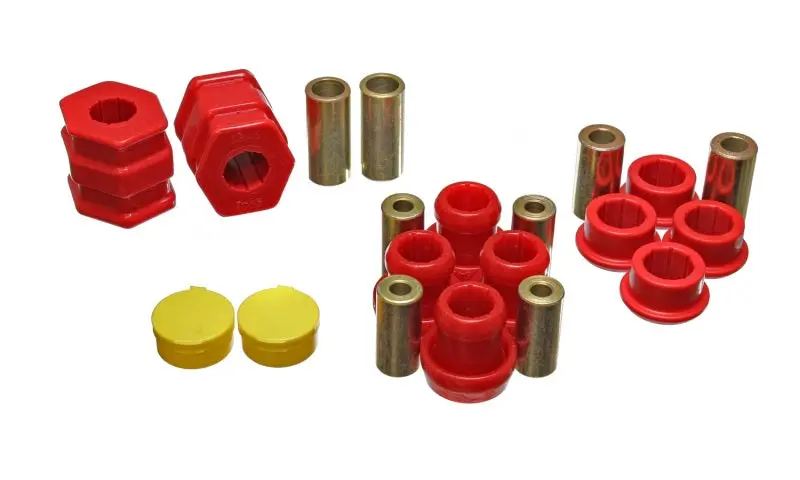Energy Suspension 99-00 Honda Civic Si Red Front Control Arm Bushing Set 1