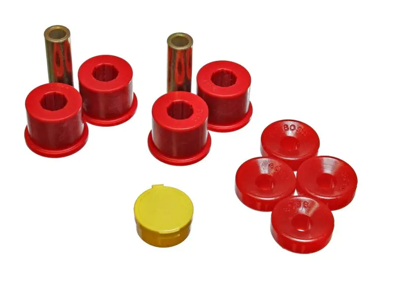 Energy Suspension 99-00 Honda Civic Si Red Front Shock Bushing Set 1