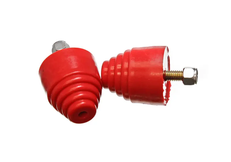 Energy Suspension All Purpose Red Bump Stop Set 2 1/8 Inch Tall / 2 Inch Dia. (2 Per Set) 1