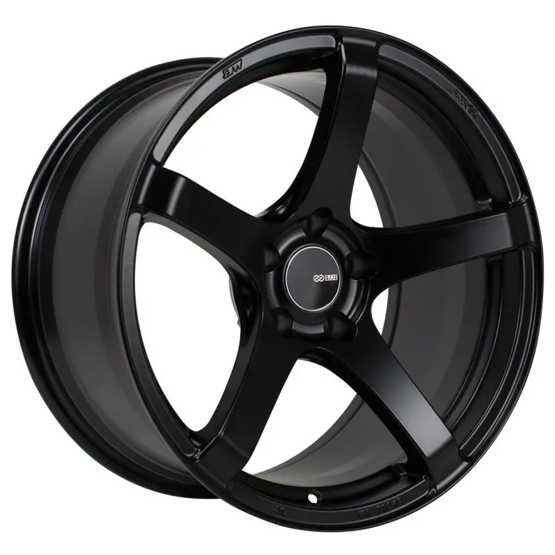 Enkei Kojin 18X9.5 45Mm Offset 5X100 Bolt Pattern 72.6Mm Bore Dia Matte Black Wheel 1