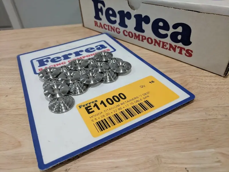Ferrea Titanium Retainers B18 B18c1 B16 B16a2 H22a Honda Acura (Qty 16)  E11000 1