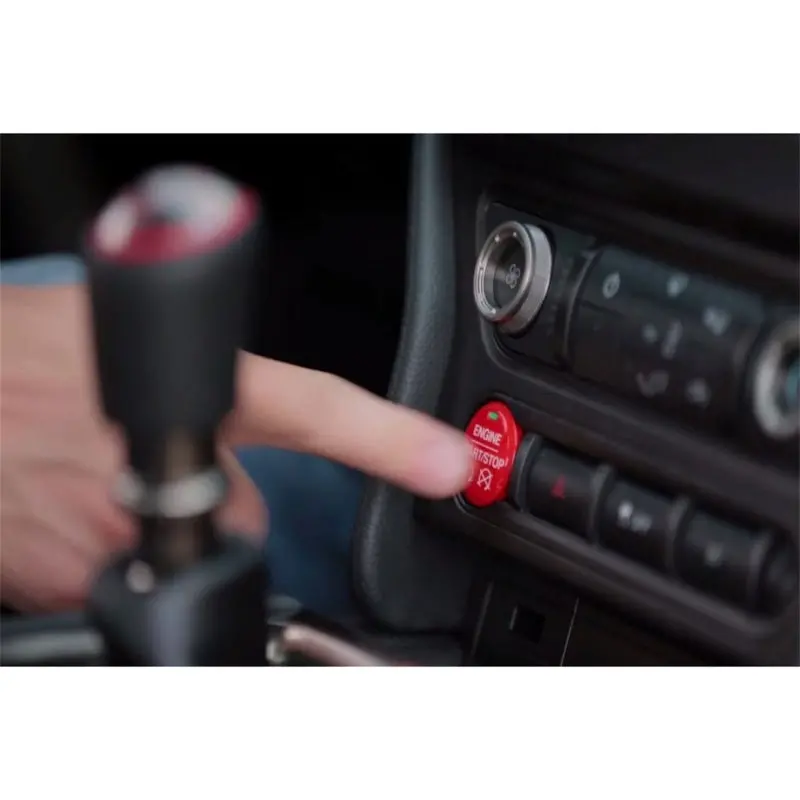 Ford Racing 15-17 Mustang Red Starter Button Installation Kit 1