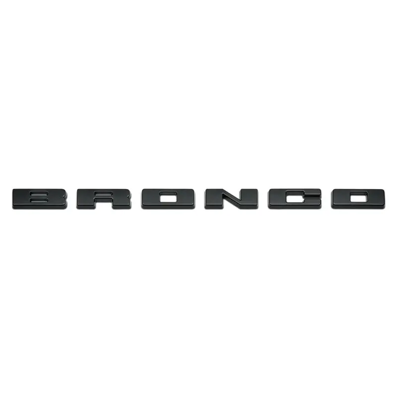 Ford Racing 2021+ Bronco Grille Lettering Overlay Kit - Black 2