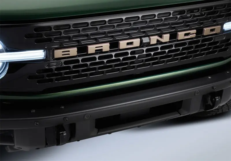 Ford Racing 2021+ Bronco Grille Lettering Overlay Kit - Bronze 2