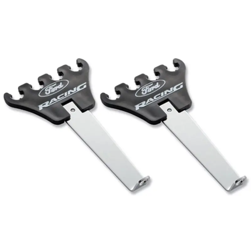 Ford Racing Logo Wire Loom Chrome Base/Black 1