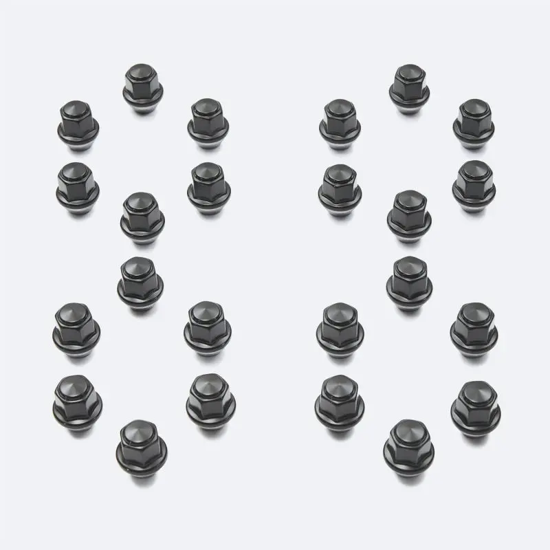 Ford Racing M14 X 1.5 Black Lug Nut - Set Of 24 1