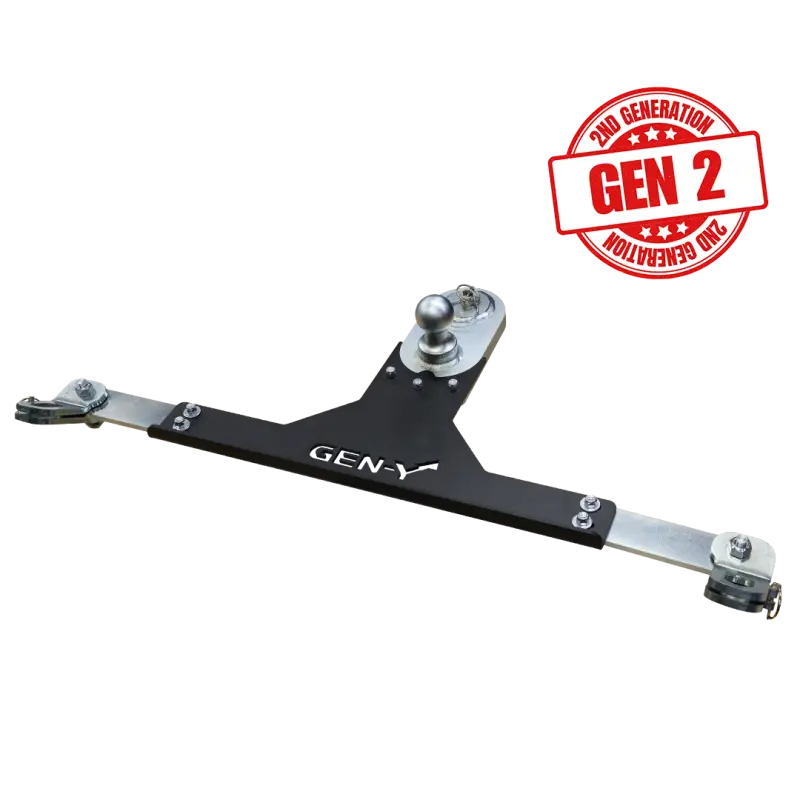 Gen-Y 2017+ Ford Goosepuck Ii 5In Offset Ball Puck Mount & 25K Towing W/Safety Chain Anchors 1