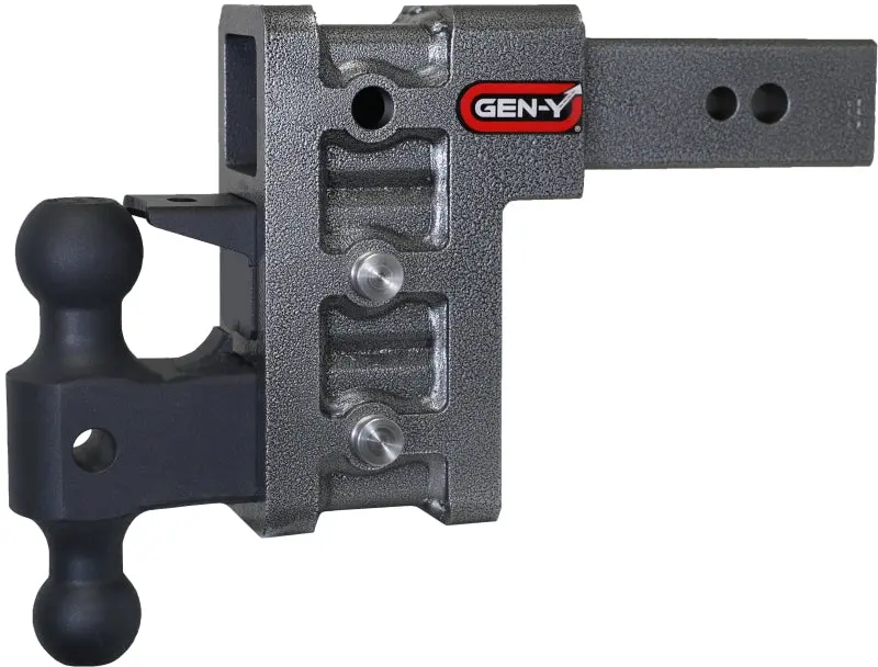 Gen-Y Mega Duty 2.5In Shank 6In Drop 3.5K Tw 32K Hitch W/Gh-0161 Dual-Ball/Pintle Lock 1