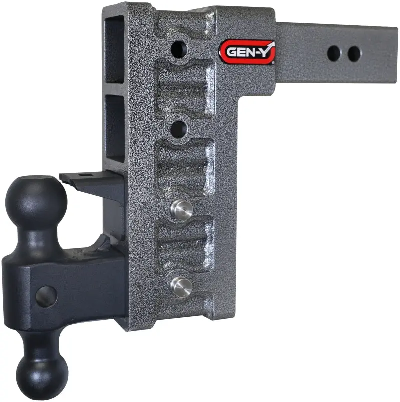 Gen-Y Mega Duty 2.5In Shank 9In Drop 3K Tw 21K Hitch W/Gh-061 Dual-Ball/Gh-062 Pintle Lock 1