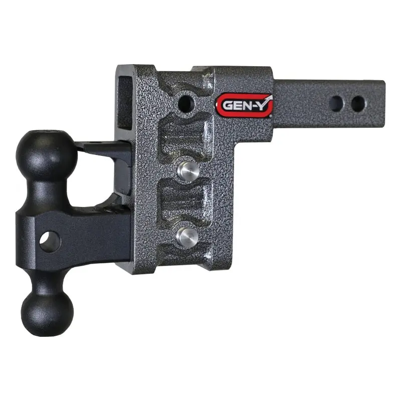 Gen-Y Mega Duty 2In Shank 5In Drop 2K Tw 16K Hitch W/Gh-051 Dual-Ball/Gh-032 Pintle Lock 1