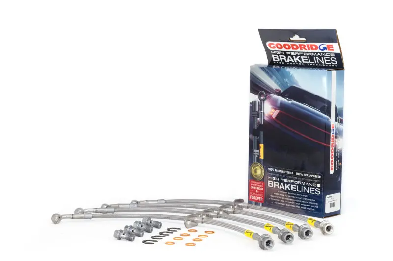 Goodridge 00-05 Toyota Mr2 Spyder Stainless Steel Brake Line Kit 1