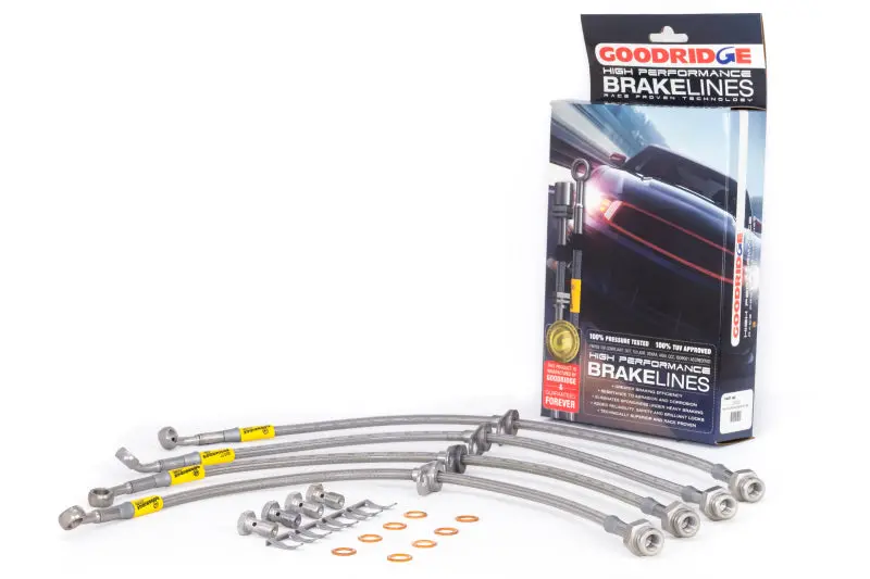 Goodridge 03+ Honda Accord W/ Rear Disc Brake Lines 1