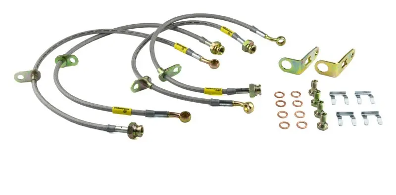 Goodridge 06-11 Honda Civic (Rear Disc Models) Stainless Steel Brake Line Kit 1