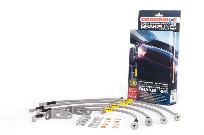 Goodridge 06-11 Honda Civic (Rear Disc Models) Stainless Steel Brake Line Kit 2